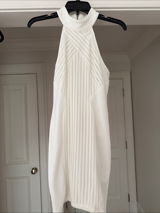 Rumor Boutique Dresses & Skirts - Rumor Sleeveless creamy White Pleated Halter Neck Dress